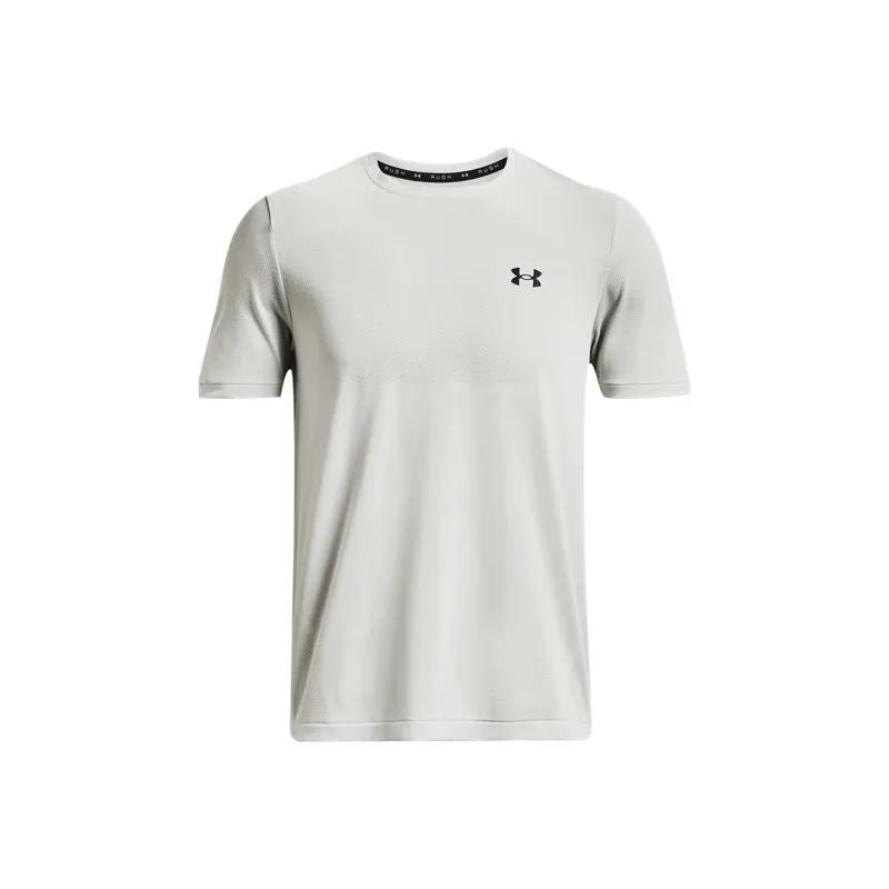 Under Armour RUSH Seamless Short Sleeved T Shirts Men's White (Unisex) T-Shirts 1376781 100