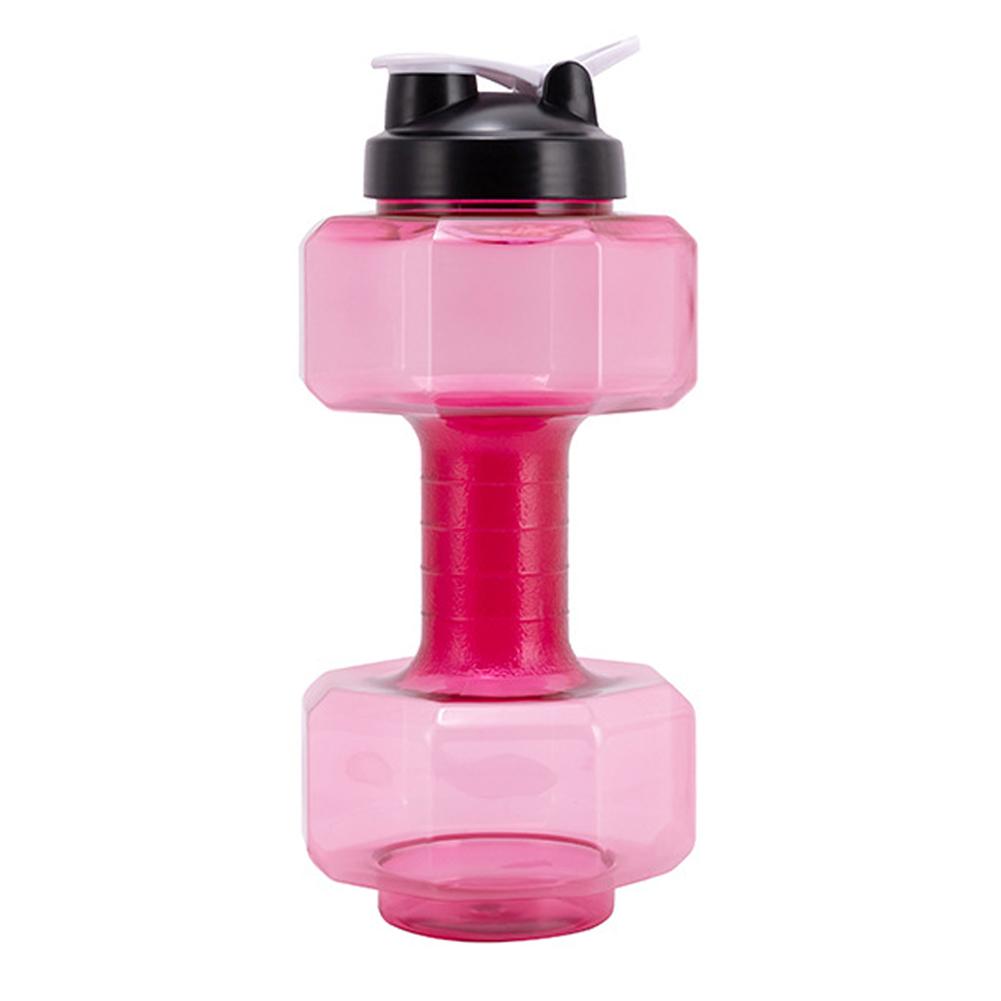 3600ml Dumbbell Kettle Multifunctional Gym Sports PET Dumbbell Shaped Kettle Outdoor Fitness Cycling Camping Cold Water Bottle