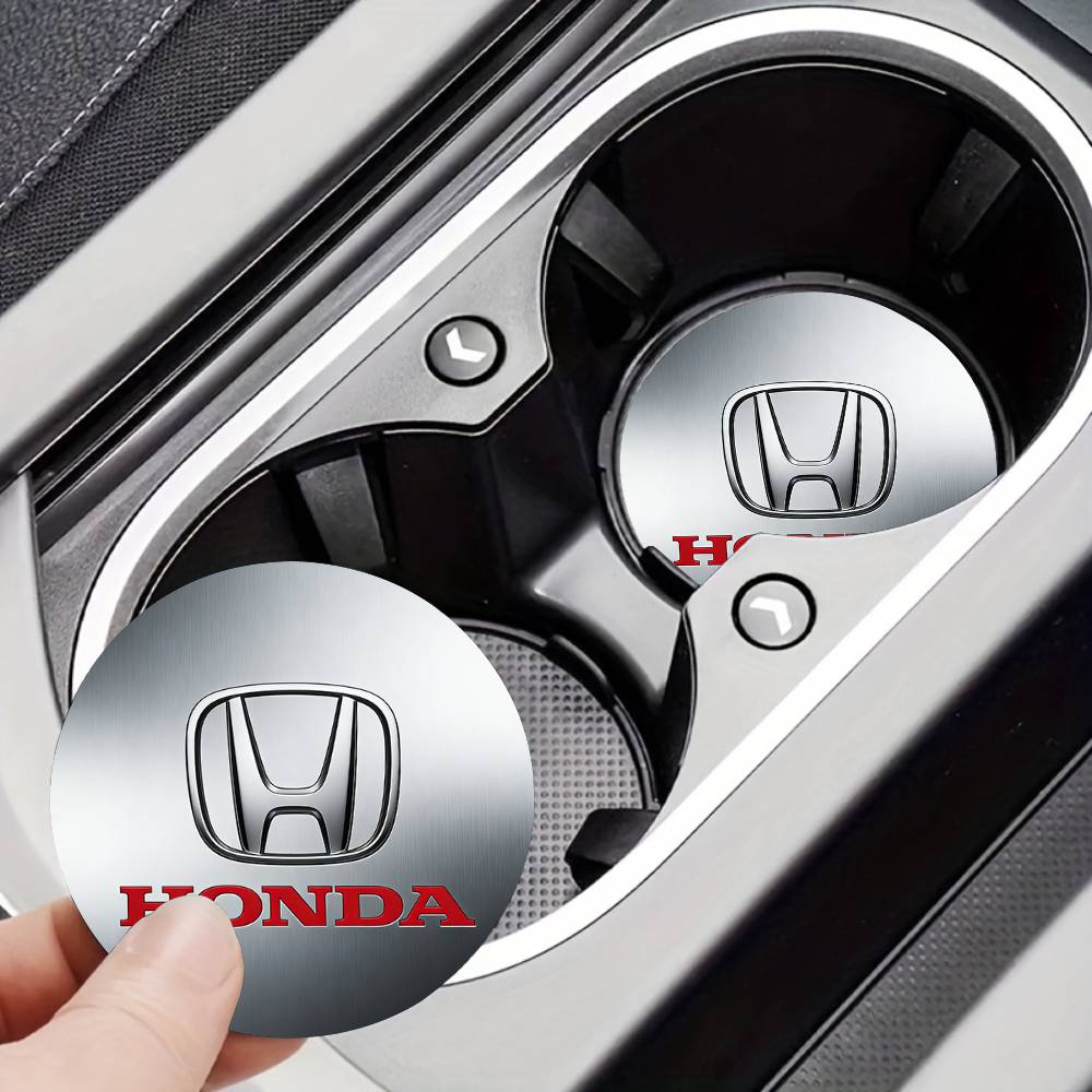 Honda New Car Cup Holder Anti-Slip Silicone 7cm Insert Coaster Mat Universal Car Accessories Black Fit Most Cars RB6