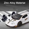 Масштаб 1/32 Lambo LP770-4, литая под давлением модель автомобиля, игрушечный автомобиль из сплава с откидным механизмом, звуком и светом, 3 открытые двери, подарок для детей, малышей, мальчиков и девочек