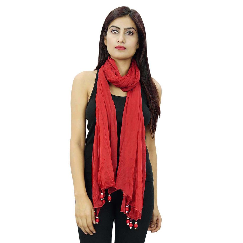 Длинный палантин из шифоновой смеси Dupatta Neck Wrap Женщины носят индийские шарфы Chunni