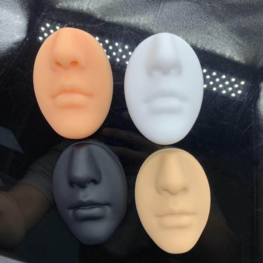 Soft Silicone Nose Model Lightweight Lip Stud Display Stand Human Face Model Rack Girls Women