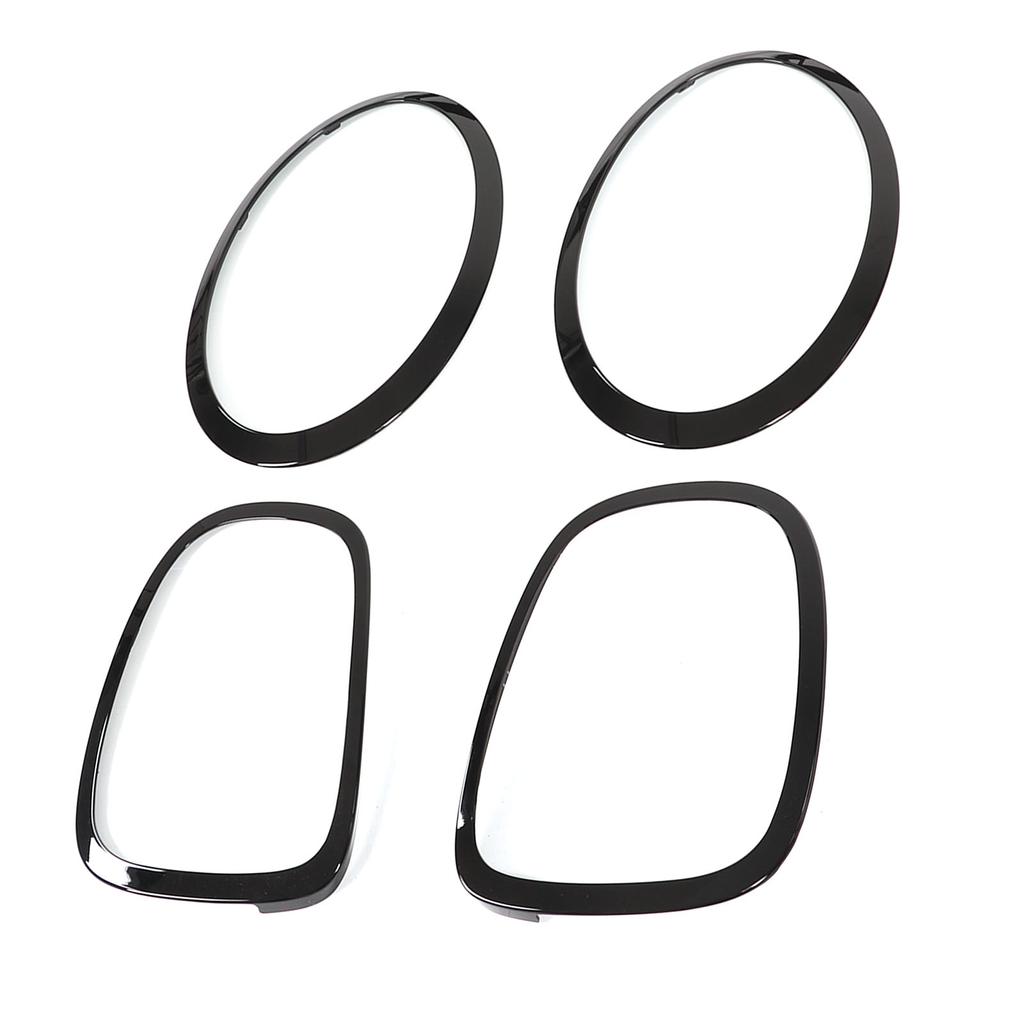 Glossy Black Headlight Taillight Surround Cover Trims for F55 F56 F57 One Cooper S JCW 2014+