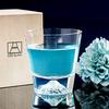 Выпущено в стекле Fuji Glass Tajima Glass Fuji Rock Glass Plain x Fuji Mini Rock Glass Plain Набор из 2 мини-сувениров Grand Prix Edo Glass Kiriko Fuji