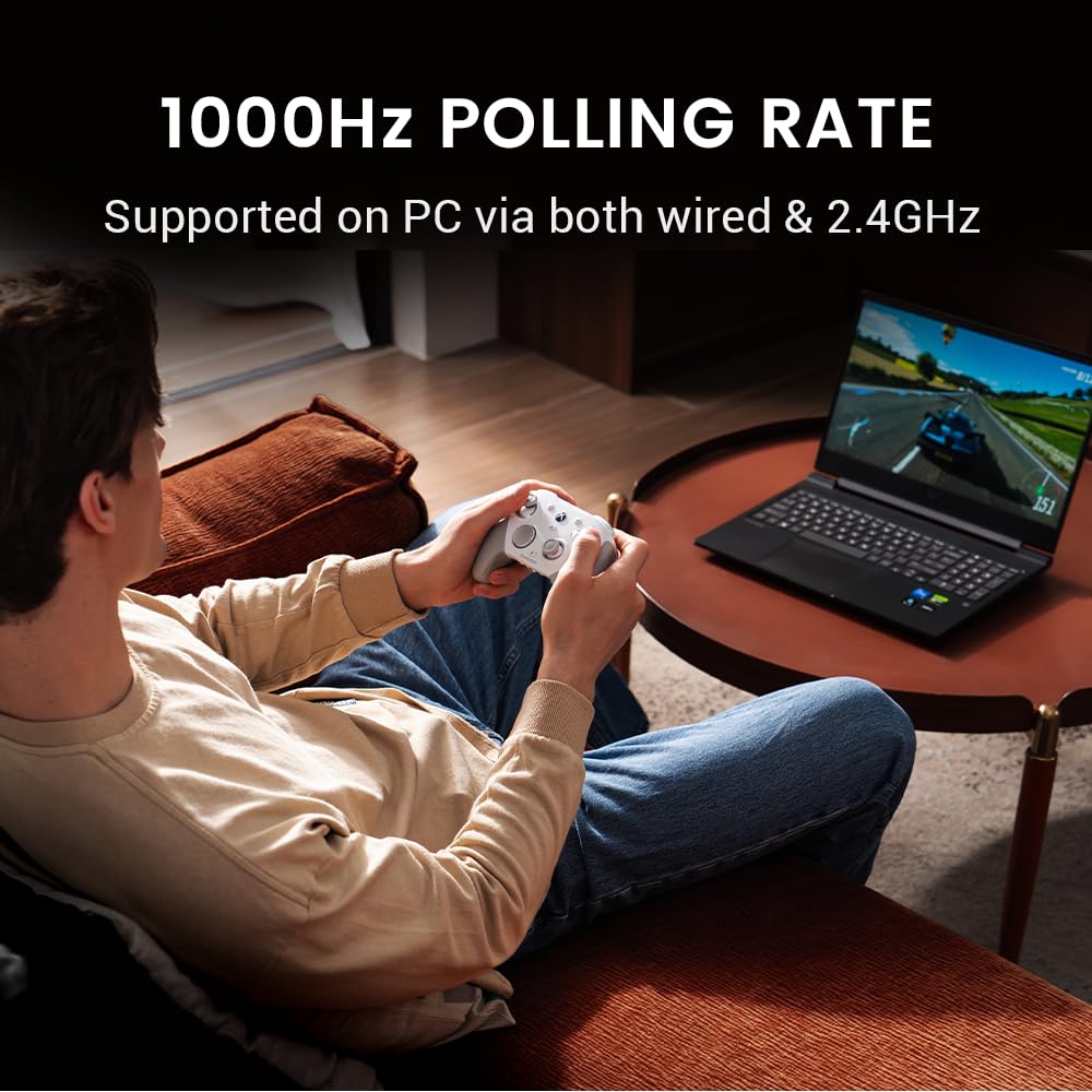 GameSir G7 Pro Проводной Беспроводной Геймпад для Xbox Series Xbox и с Датчиками Холла TMR 1000 Гц Гироскопом и Аудиоразъемом Xbox Белый & XS, One,