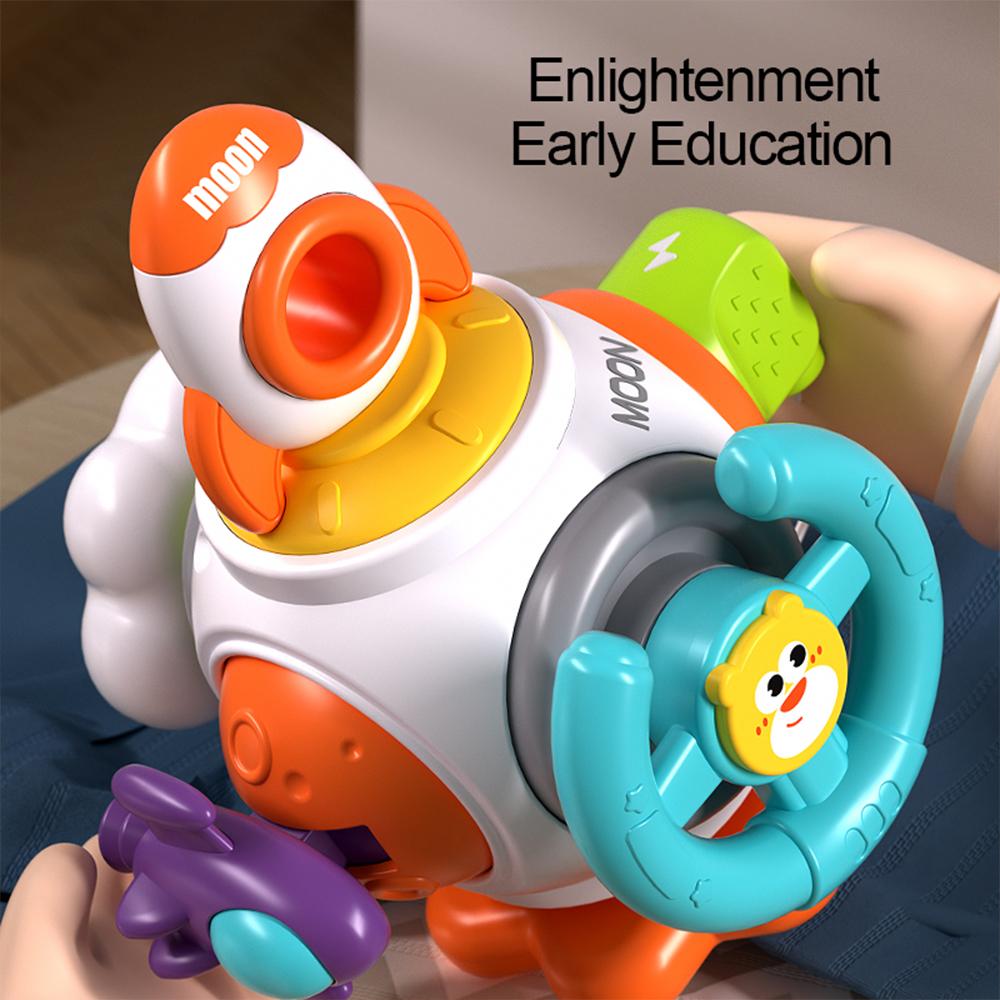 Busy Cube Cartoon Ball Busy Puzzle Hand Catch Ball Sensory Toy Educational Activity Cube for Baby