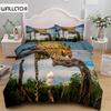 Комплект постельного белья African Savannah Cheetah Wild King Queen Twin Single Size Duvet Cover Наволочки Комплект постельного белья