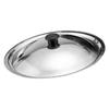 Replacement Frying Pan Cover Cooking Pot Lid Stock Pot Cover Multipurpose Pot Pan Lid (235cm) (Random Style)