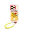 Ins Fengbo Dot Three-dimensional Smiling Face Suitable for IPhone 15 Promax Apple 14 Mobile Phone Case 13 Lanyard 12 Card Bag