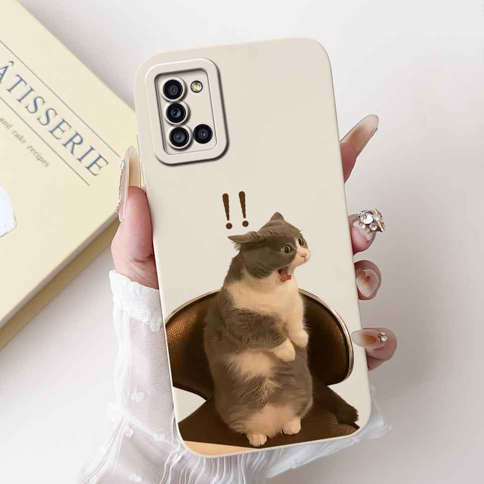 For Samsung Galaxy A31 6.4" Case Cute Cartoon Cat Soft Silicone Back Cover For Samsung a31 A31 SM-A315F 6.4" Protective Cases