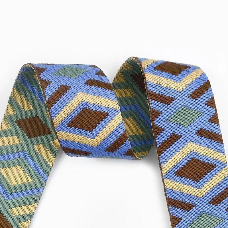 1-10M Meetee 50 мм Полиэстеровая Ленточная Тесьма для Рюкзака Жаккардовая Лента для Сумки Декоративные Полосы для Одежды Швейные Аксессуары DIY