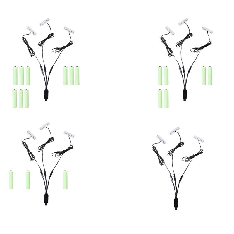 110 см 3-в-1 Устранитель батареек AA Питание от USB для зубной щетки, игрушки, фонарика, часов, рации, рождественской гирлянды