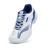Li Ning Thunder Sonic Boom Амортизация Скользкая Устойчивая к истиранию Низкие Бадминтонные кроссовки Унисекс Белый Синий AYTV005-1