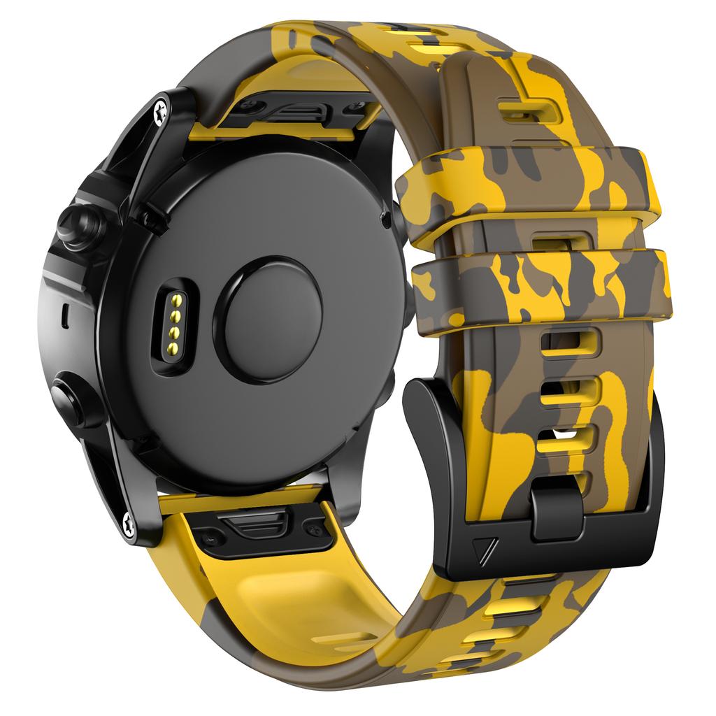 Быстросменная ремешок для часов For Garmin Forerunner 955 Solar 945 LTE 745 935 Камуфляжный принт Силиконовый ремешок Браслет Замена Аксессуары