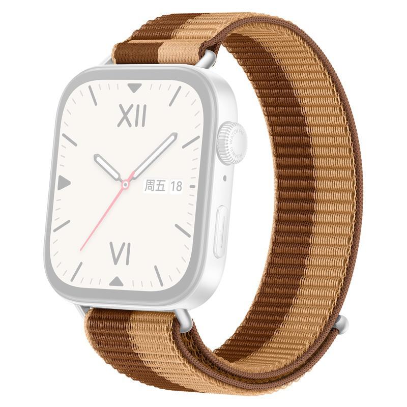 Nylon Wrist Strap for Huawei Watch Fit 4 Pro/Fit 4/Fit 3 Magic Tape Loop Watch Band