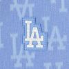 New MLB Los Angeles Dodgers MONOGRAM Collection Regular T Shirt Women's Light Cobalt Blue 3FTSMA143-07CBL
