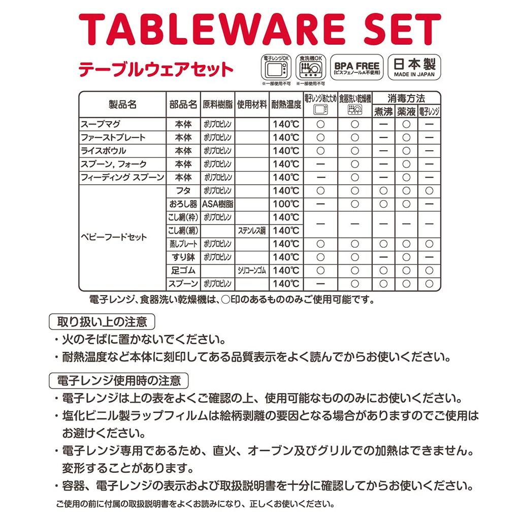 Набор столовых приборов Подарочный набор детских столовых приборов Сделано в Японии Детское питание Мальчики Девочки Малыши Дети Детская одежда Одежда Подарочная белая [MIKI HOUSE] [Упакованная]