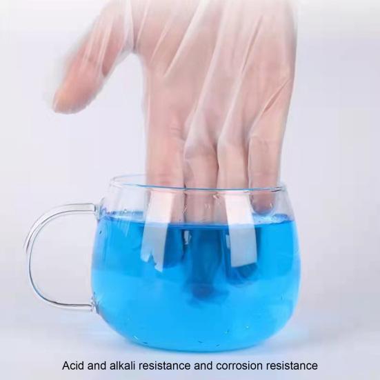 100/200Pce/Bag Universal Disposable Gloves Waterproof Daily Use Food Handling Plastic