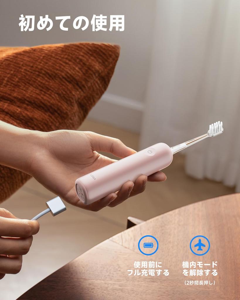 Laifen Wave ABS Материал Электрическая зубная щетка Колебательная вибрационная электрическая зубная щетка для взрослых Двойная вибрационная звуковая электрическая зубная щетка с 3