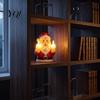 Personalized Christmas Gift Ideas Funny Middle Finger Wall Light, Resin Santa/Green Figure Glowing Decor Santa Claus Lamp with Warm LED, Tabletop