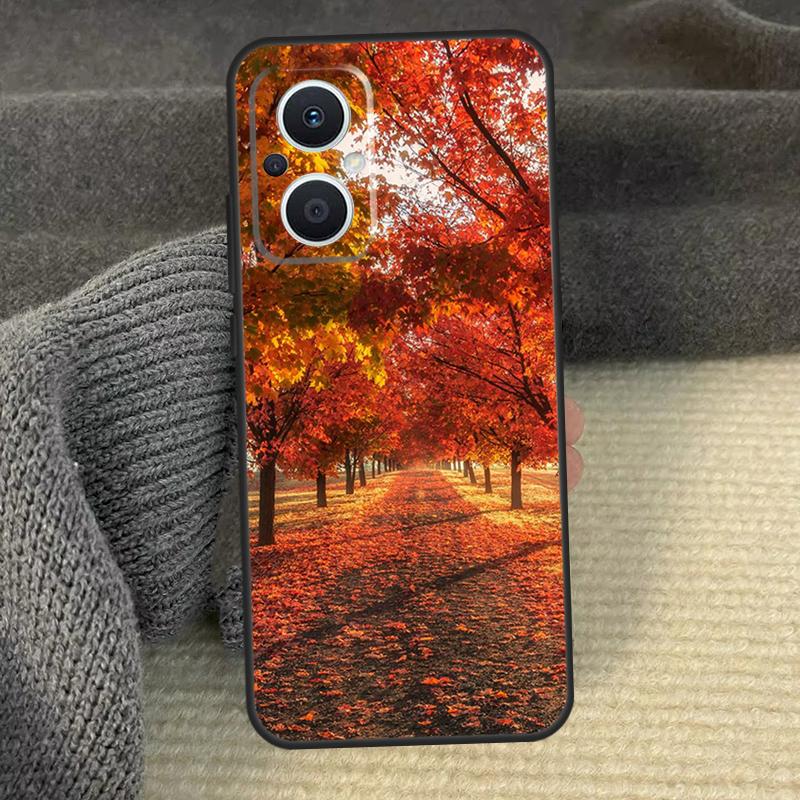 Чехол с осенними листьями для OPPO Reno 13 12 F 11 11F 8T 7 8 10 Pro OPPO Find X6 X8 Pro X3 X5 Lite