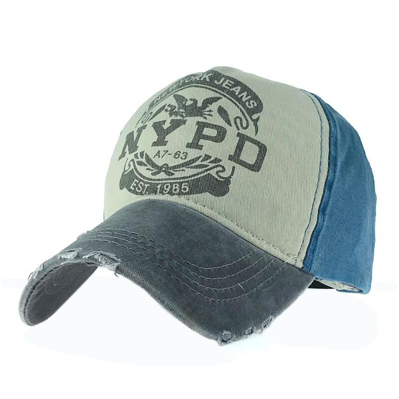 Бейсболка с козырьком Alphabet NYPD Outdoor, хлопковая полицейская кепка с козырьком