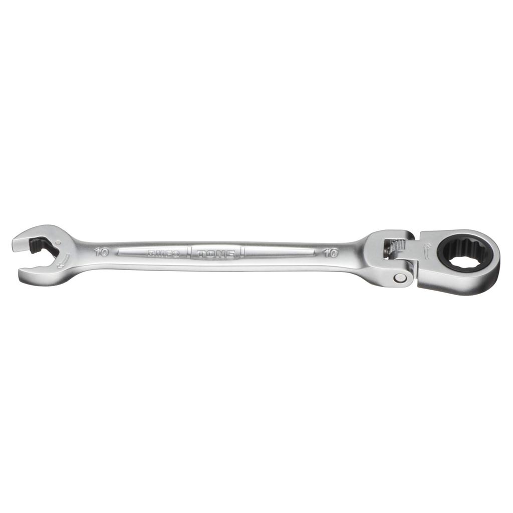 TONE Swivel Quick Ratchet Combination 10mm Jaw Opening RMFQ-10 Wrench,