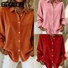BFCCQB Women's POLO Neck Long Sleeve Autumn Winter Fashion Casual Blouses & Shirts