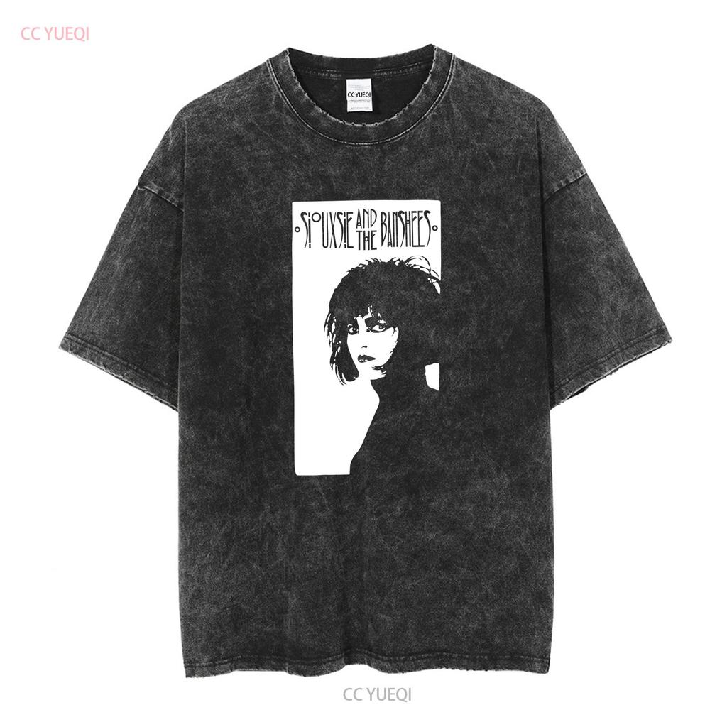 Футболка Siouxsie and Banshees с длинным или коротким рукавом винтажная стираная мужская дизайнерская одежда мягкий стильный топ для повседневной носки