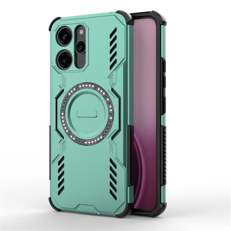 Чехол для Xiaomi Redmi 12 5G Для Redmi 12 5G Funda Ударопрочный Магнитная адсорбция Беспроводная зарядка Задняя крышка Для чехла Redmi 12 5G