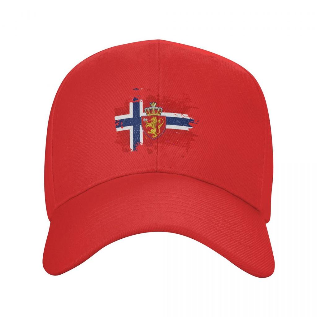 Custom Coat Of Arms Of Norway Baseball Cap Unisex Women Breathable Norwegian Flag Proud Dad Hat Outdoor