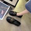 Модные женские туфли-лодочки Милые черные мокасины Низкий каблук Элегантные туфли для женщин Обычная кожа Повседневная Kawaii Социальная Премиум-мода Предложение