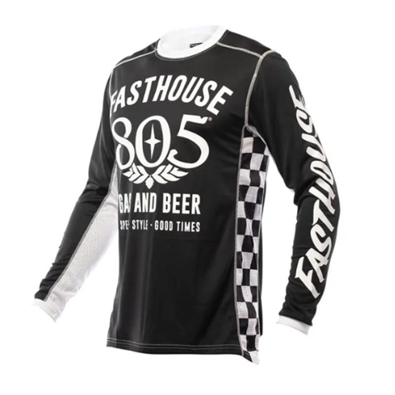 FASTHOUSE Off-Road Motorcycle Cycling Shirt Quick-Dry Long Sleeve MTB Downhill Jersey Breathable Performance Top
