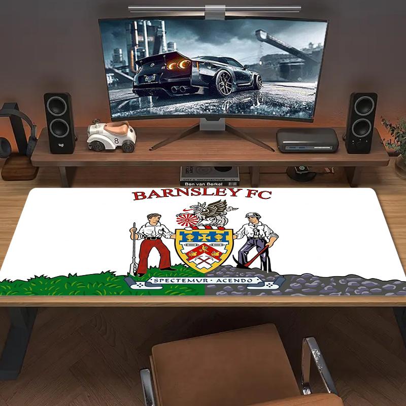 Barnsley Fc Mouse Pad Large Gaming Table Cushion Nonslip Laptop Tablet Big Mousepad Xxl Mat Mini Pc Playmat With Lock Edge