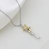 Baby Hug Baby Two-Color Mix And Match Simple Necklace Side Chain Pendant Necklace