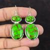 Copper Green Turquoise Earring Handmade Birthstone Jewelry 925 Sterling Silver Earrings Gemstone Earring Gift For Girl Latest Design Jewelry