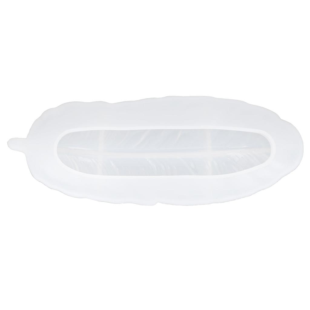 Epoxy Mold Resin Casting Mould Silicone Feather Shape Storage Tray Plate DIY HandMade Ornament