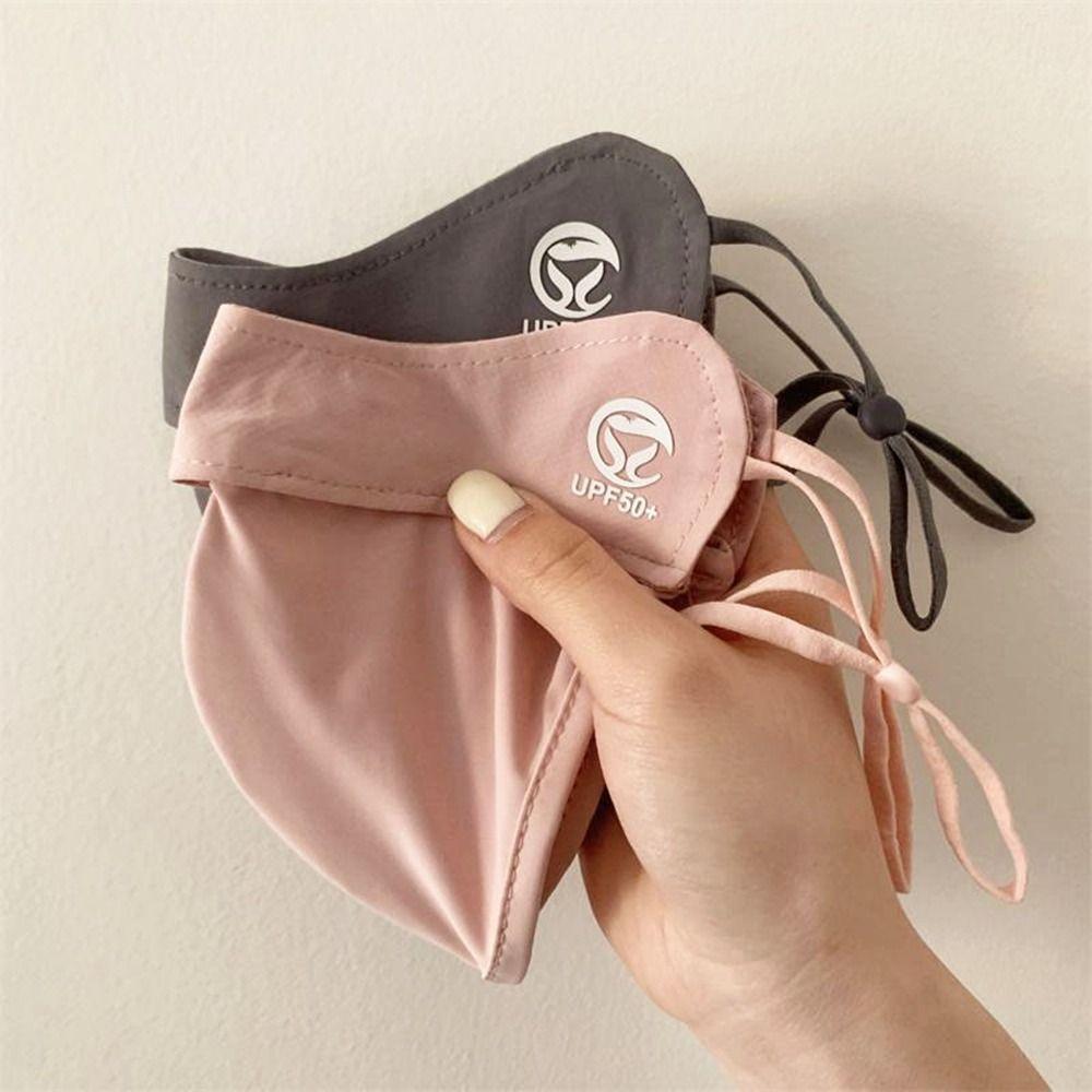Eye Protection Sunscreen Veil Summer Sunscreen Face Scarf Face Gini Mask Face Cover Ice Silk Mask