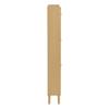 Shoe Rack Free Standing Cabinet with 3 Tilt Doors 1 Drawer Wood Handles Storage Solid Legs Space Saving No Burrs Small Closed Style Organizer