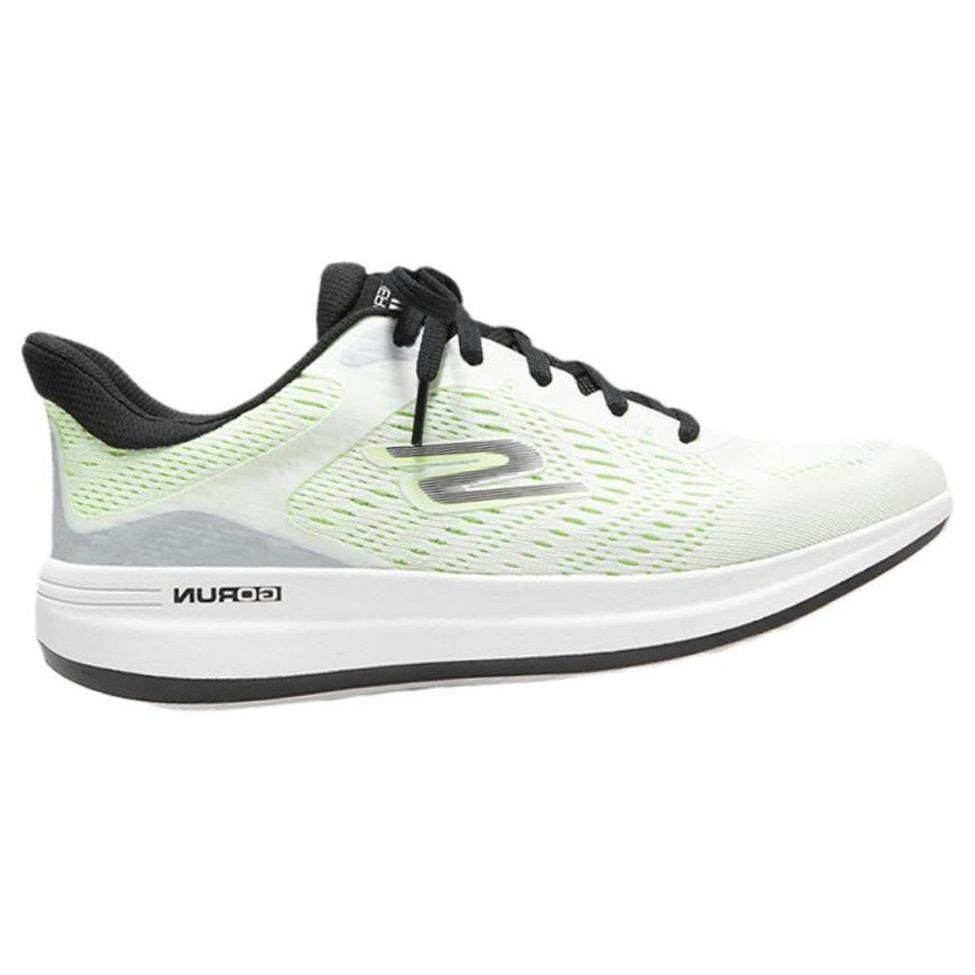 Skechers Go Run Pulse 2.0 Легкие Дышащие Удобные Универсальные Сетчатые Низкие Кроссовки для Бега Мужские Кроссовки Белый Зеленый 220541-WBKL