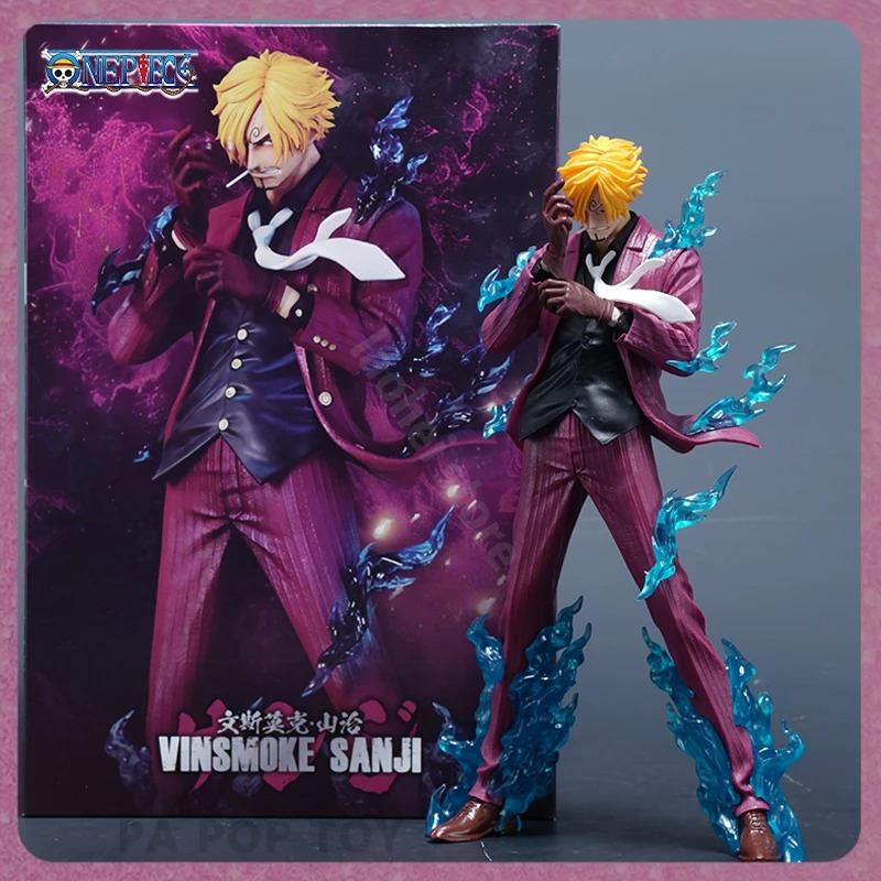 Фигурка One Piece Санджи Аниме Фигурки Винсмоук Санджи Фигурка Дьявольская Нога Статуя ПВХ Модель Коллекция Декор Игрушка Подарок на День Рождения