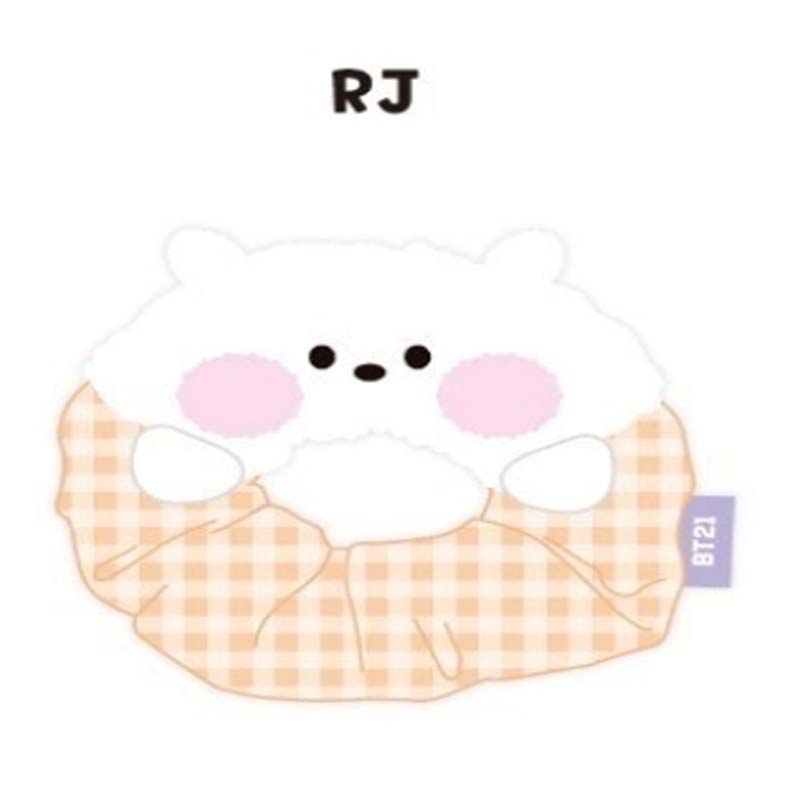 BTS BT21Official Minini Hair Scrunchie Band Tie Kpop Hairband