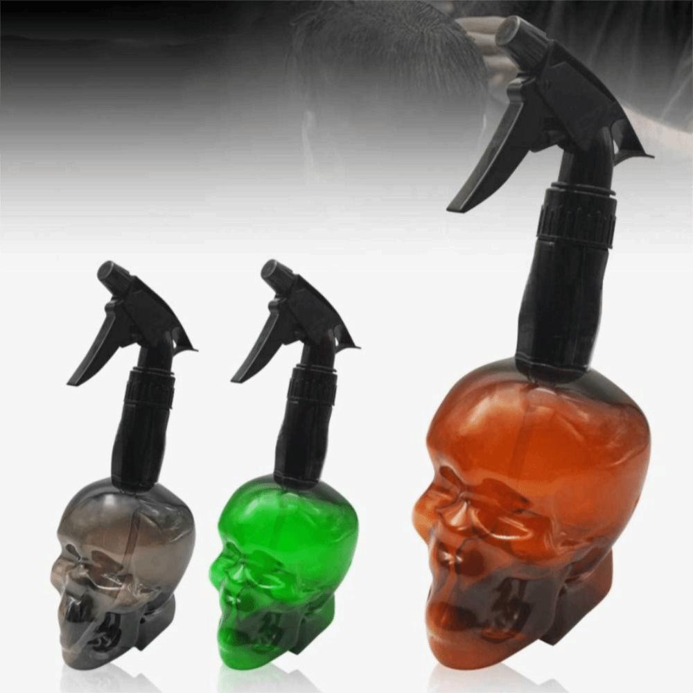Дизайн головы черепа Парикмахерский спрей-флакон Многоразовые бутылки Лейка для тумана Салон