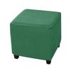 1PC Polar Fleece Ottoman Cover Stretch Stool Cover Square Footstool Cover All-inclusive Elastic Footrest Slipcover Living Room
