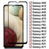 9D Защитное стекло для Samsung Galaxy A02 A12 A32 A42 A52 A72 F41 F62 M02 M12 закаленное стекло Samsung A01 A21 A31 A51 A71 Экранная пленка