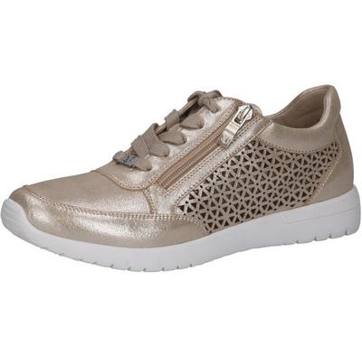 Женские полуботинки Caprice Lace-up taupe металлик