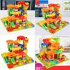 Colorful 165pcs Classic Marble Run Maze Ball Race Track Building Blocks Set For Kids