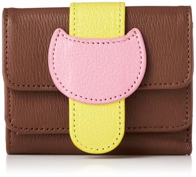 Мини-кошелек Trifold Wallet Cat Belt Brown [Tsumori Chisato] женский