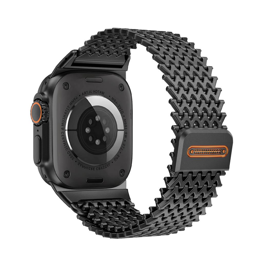 Миланский магнитный ремешок для Apple Watch Ultra 2 49 мм 46 мм 45 мм 44 мм Ремешки из нержавеющей стали для Iwatch 10 9 8 7 Se 6 5 4 Браслет