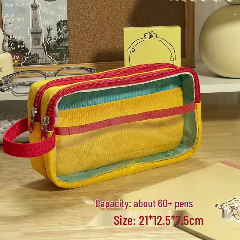 2024 Large Capacity Pencil Case for Girls: Stylish, High-Value Student Box with Advanced Design for Elementary School
